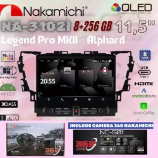 NAKAMICHI NA-3102i LEGEND PRO MK II 11,5" Head Unit 8/256 Android MKII OEM ALPHARD + camera 360 Nakamichi