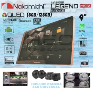 Nakamichi LEGEND MK-IV NFC 8/128 GB 9" Inch MK4 Android NA-3102i Head Unit MK 4 IV MKIV + Camera 360 Universal