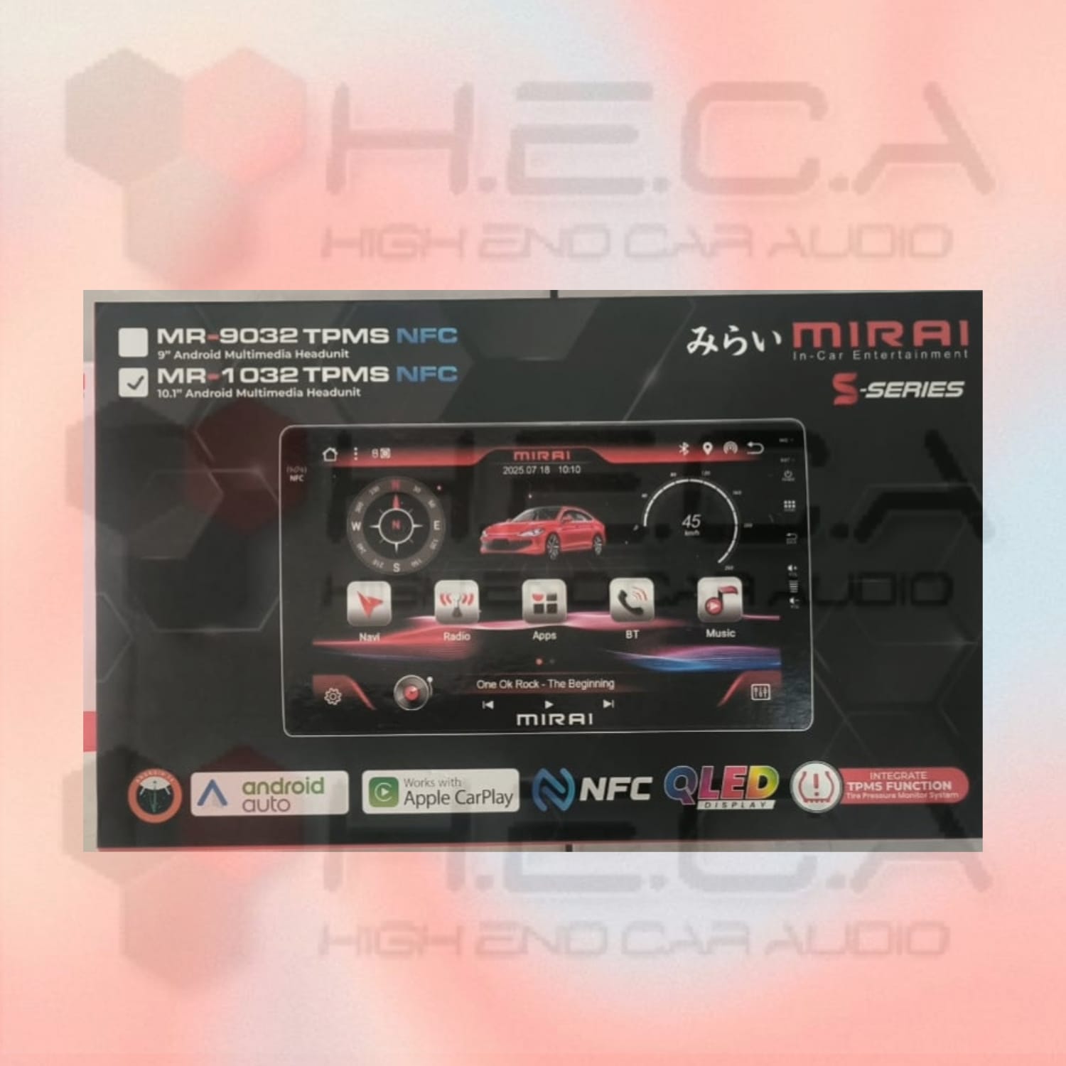 Mirai MR-9032 TPMS NFC Head Unit Android 9" inch 4/128 GB TV Tape Pengukur Tekanan Ban + Camera HD - Image 3