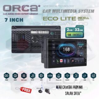 ORCA Eco Lite Incell Series 2/32 GB 7" Inch Android ADR-9988 Head Unit 1K Tape TV Mobil + Camera HD