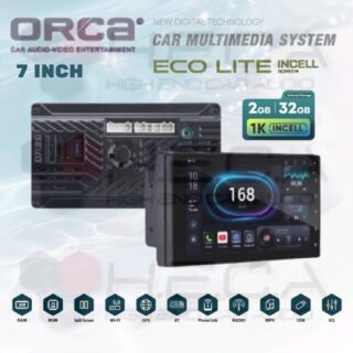 ORCA Eco Lite Incell Series 2/32 GB 7" Inch Android ADR-9988 Head Unit 1K Tape TV Mobil