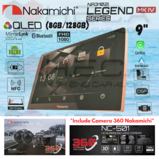 Nakamichi LEGEND MK-IV NFC 8/128 GB 9" Inch MK4 Android NA-3102i Head Unit MK 4 IV MKIV + Camera 360 Nakamichi