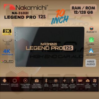 Nakamichi LEGEND PRO 12S 10" inch RAM 12/128 GB Head Unit Android NA-3102i 4K Tape Mobil 12 S