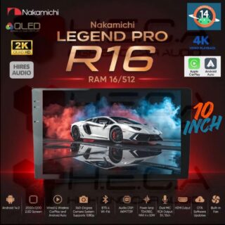 Nakamichi LEGEND PRO R16 10" inch RAM 16/512 GB Head Unit Android NA-3102i 4K Tape Mobil R-16 R 16