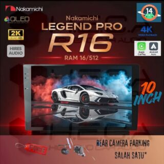 Nakamichi LEGEND PRO R16 10" inch RAM 16/512 GB Head Unit Android NA-3102i 4K Tape Mobil R-16 R 16 + Camera HD
