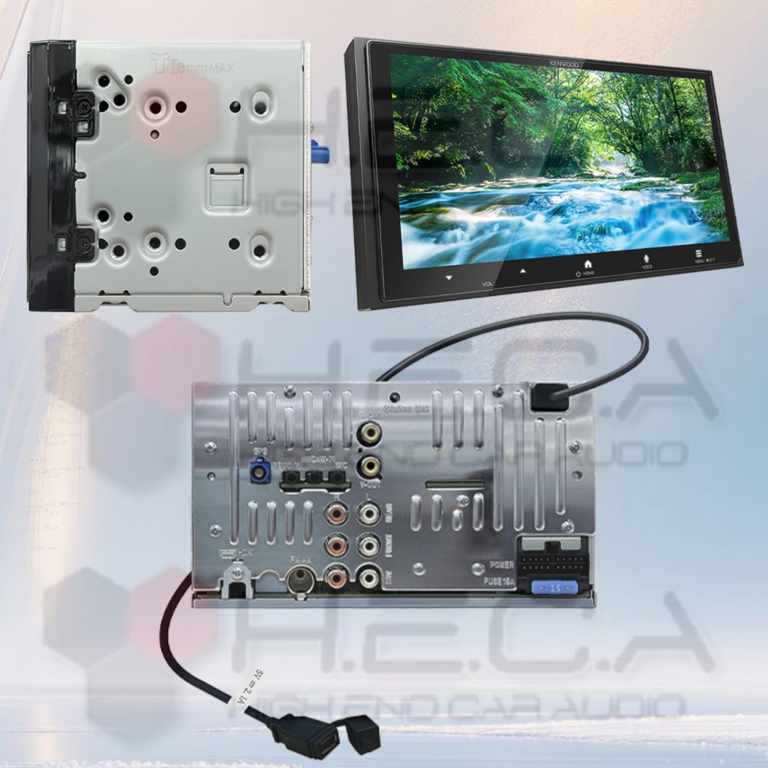 KENWOOD DMX-7525S Head Unit 6.92” Double Din Tape Audio Mobil DMX7525S Universal - Image 2