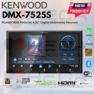 KENWOOD DMX-7525S Head Unit 6.92” Double Din Tape Audio Mobil DMX7525S Universal