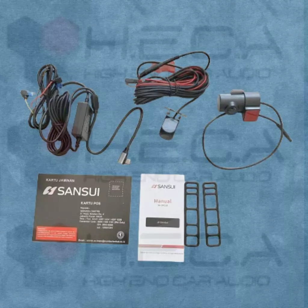 Sansui DVR spion SA-DV110 Gen2 Dashcam 2K 3-Channel Camera Kabin Rear Front Recorder Mobil Dash Cam Kamera 3ch SADV110 - Image 3