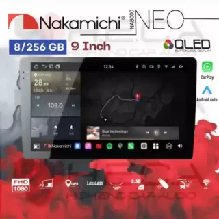 Nakamichi NA6000 NEO Series 8/256 GB 9" Inch Head Unit Android NA-6000 Tape Mobil