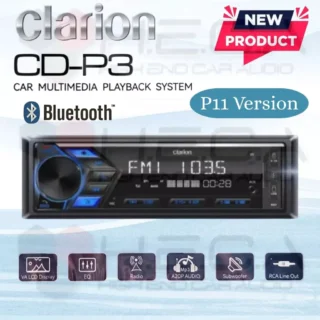 CLARION CD-P3 P11 Head Unit Single Din Bluetooth Deckless Tape Mobil