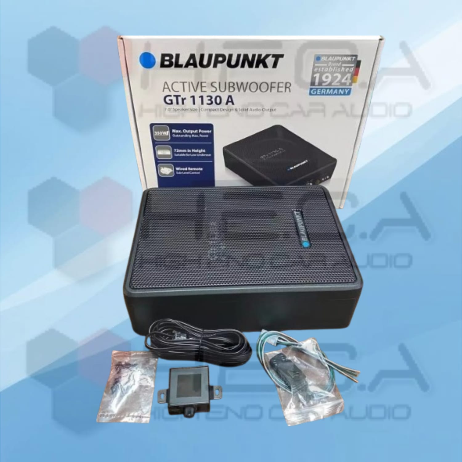 BLAUPUNKT GTR-1130A Subwoofer Kolong 7" Inch Aktif Active Slim Bass GTR1130 A Sub - Image 2