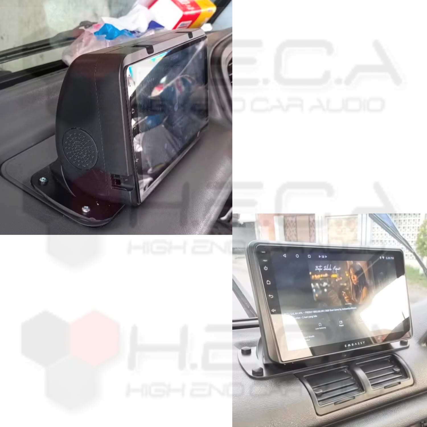 Frame Head Unit Android 9" Inch Universal Truck L300 Bus Camper Van & Semua Mobil Cover Tape Mobil - Image 4