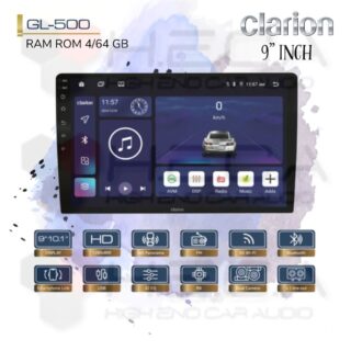 Clarion GL-500 Android RAM 4/64 GB 9” Inch Head Unit Tape Audio Mobil GL500