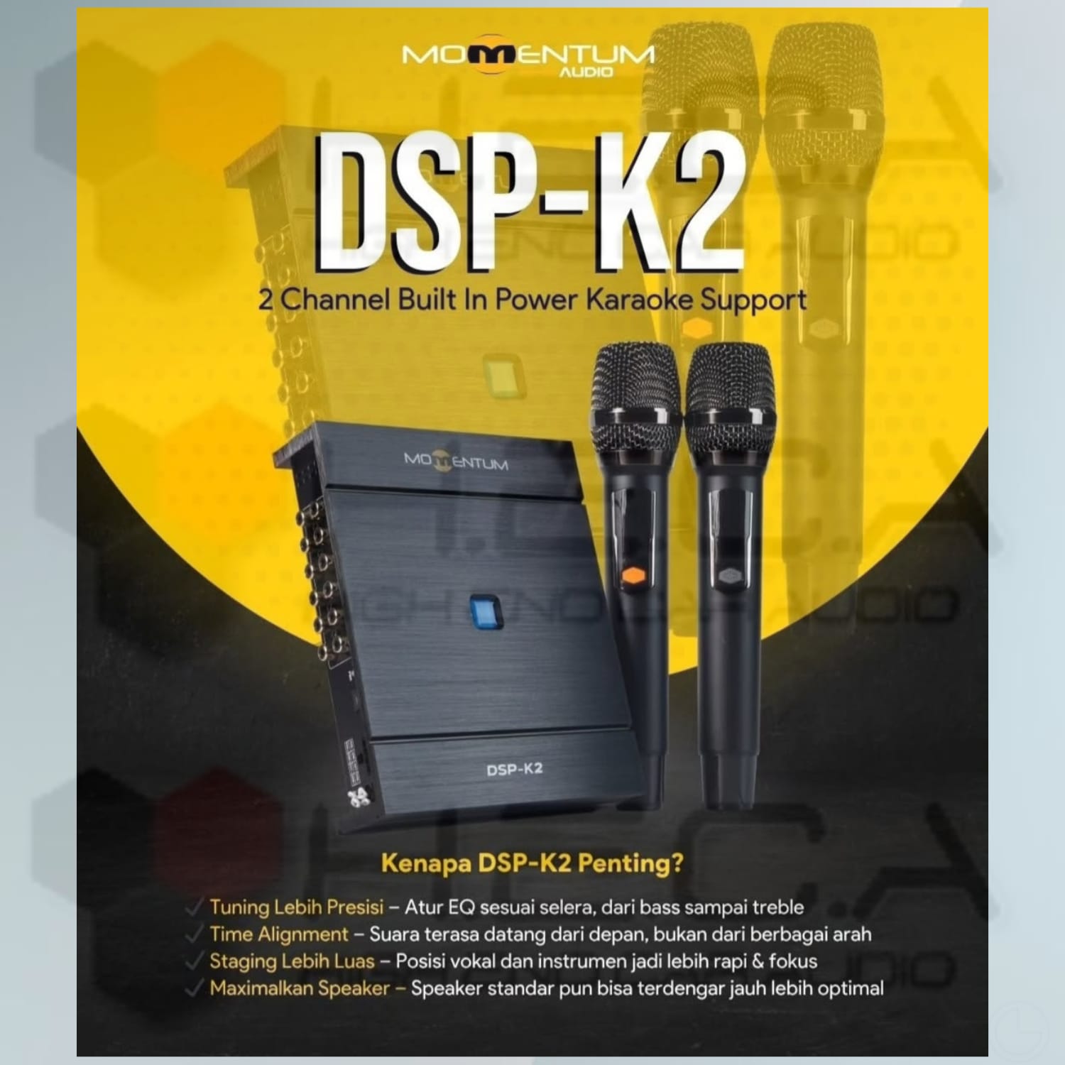 Momentum K2 Processor 12ch Karaoke Mic Besar DSP K-2 Built In Power Prosesor EQ 12 Channel With 8ch - Image 6