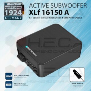 BLAUPUNKT XLF-16150A Subwoofer Kolong 6.5" Inch Aktif Active Slim Bass XLF16150 A Sub