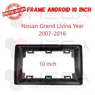 Frame 10" inch Nissan Grand Livina 2007 - 2016 List Head Unit Android Tape Mobil