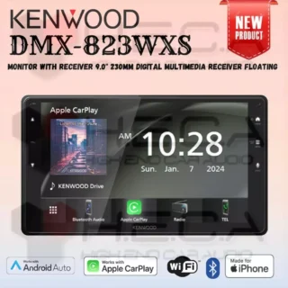 Kenwood DMX-823WXS Head Unit 9.0" Inch Floating Tape Mobil DMX823WXS Single Din Layar