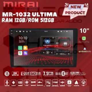 Mirai MR-1032 ULTIMA 10” inch 12/512 GB Head Unit Android 2K Tape TV Mobil 12+512 GB