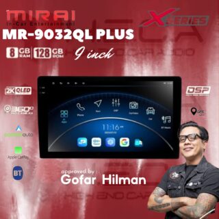 Mirai MR-9032QL PLUS X Series 9” inch 8/128 GB Head Unit Android 2K Tape TV Mobil 8+128GB