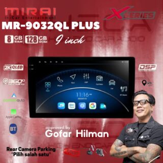 Mirai MR-9032QL PLUS X Series 9” inch 8/128 GB Head Unit Android 2K Tape TV Mobil 8+128GB + Camera HD