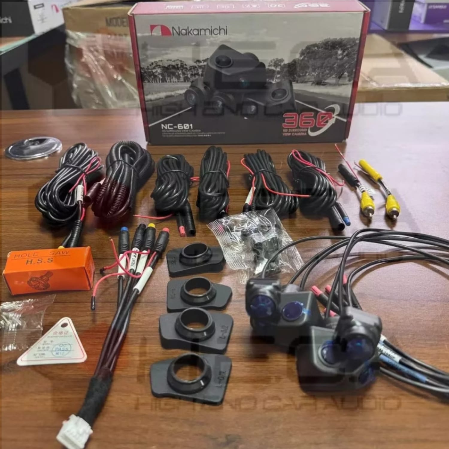Camera 360 Derajat 6 Channel 3D Nakamichi NC-601 1080P Full HD Jernih Head Unit Android 6Ch 6 Kamera - Image 3