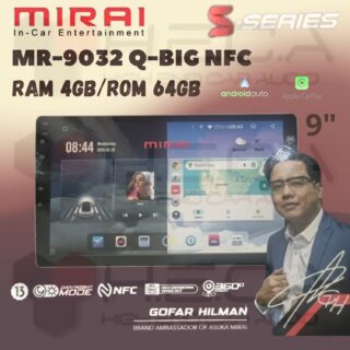 Mirai MR-9032 Q-BIG NFC 9” inch 4/64 GB Head Unit Android Tape TV Mobil 4+64GB QBIG S Series