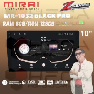 Mirai MR-1032 BLACK PRO 10” inch 8/128 GB Head Unit Android 2K Tape TV Mobil Z series 8+128