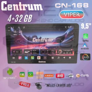 Centrum CN-168 Viper 9.5" inch 4/32 GB Head Unit Android Qled 4/32GB Tape Mobil 1K incell + Camera AHD
