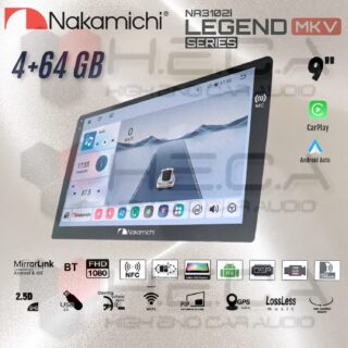 Nakamichi LEGEND MK-V NFC 4/64 GB 9" Inch MK5 Android NA-3102i Head Unit MK 5 MKV Series