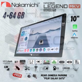 Nakamichi LEGEND MK-V NFC 4/64 GB 10" Inch MK5 Android NA-3102i Head Unit MK 5 MKV Series + Camera HD