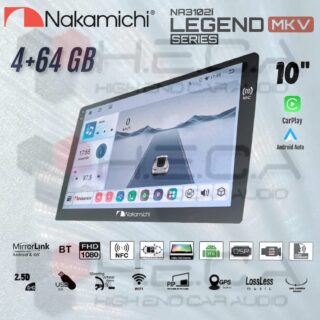 Nakamichi LEGEND MK-V NFC 4/64 GB 10" Inch MK5 Android NA-3102i Head Unit MK 5 MKV Series