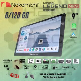 Nakamichi LEGEND MK-V NFC 6/128 GB 9" Inch MK5 Android NA-3102i Head Unit MK 5 MKV Series + Camera HD