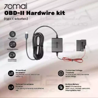 70mai Hardwire Kit OBD-II Type C Cable Kabel Dashcam OBD II Parking Monitoring