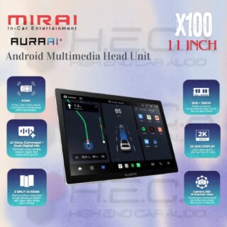 MIRAI AURA AI+ X100 11" Inch 8/256 GB Head Unit Android 2K AI Tape TV Mobil 8+256 GB