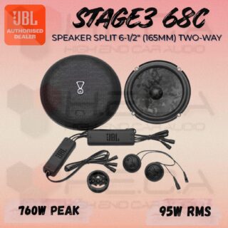 JBL Stage3 68C Speaker Split 6.5" inch 2-way Stage 368C Pintu Mobil Audio