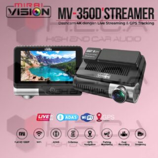 Mirai MV-350D STREAMER 4G Dashcam 4K 2-Channel GPS Tracker DVR Recorder Camera ADAS Mobil 350D Dash Cam Kamera 2ch