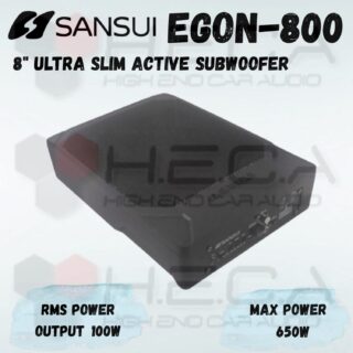 Sansui EGON-800 Subwoofer Kolong 8" inch Aktif Sub Bass Underseat Active